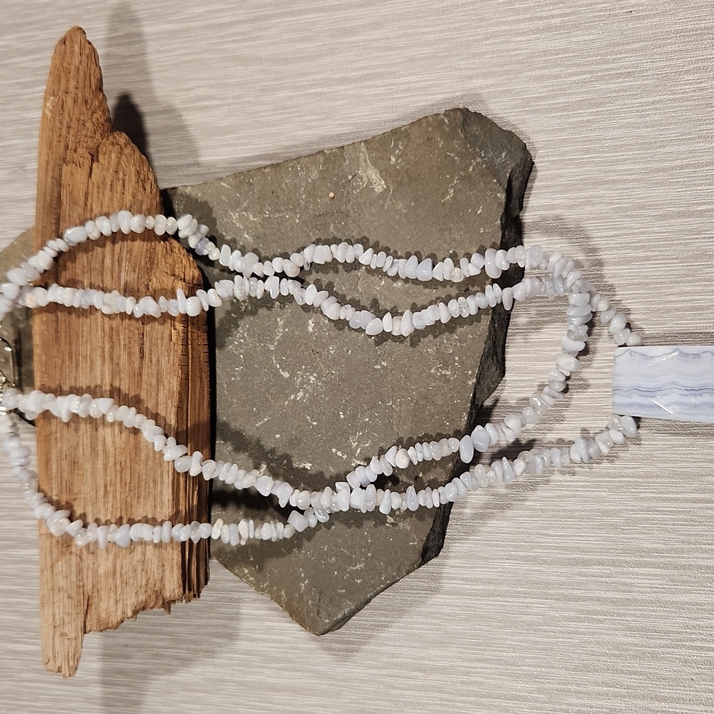 Jay King Blue Lace Agate Necklace NWOT